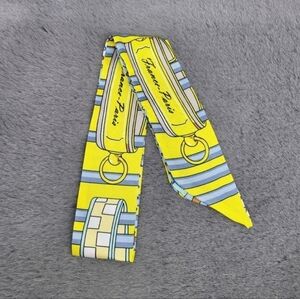 New France Paris Rope Silk Skinny Scarf Twilly